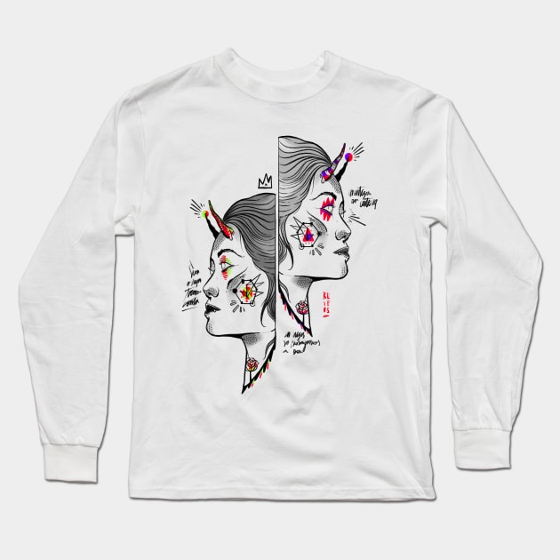 Two sides Long Sleeve T-Shirt by Reifus